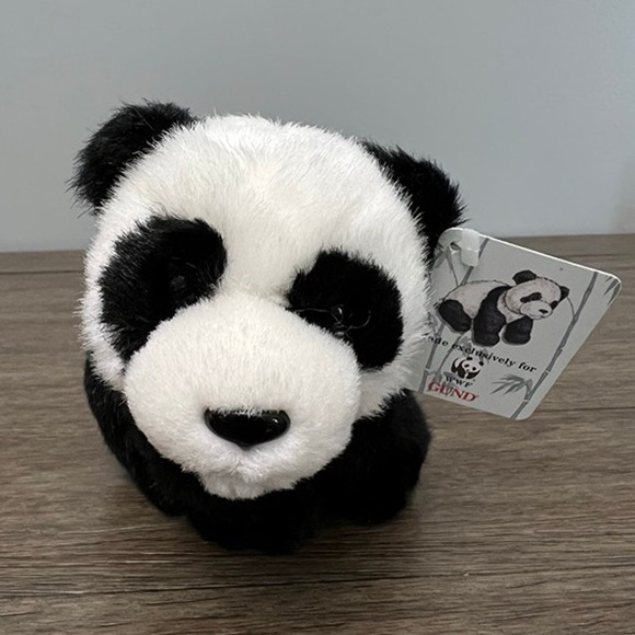 Gund World Wildlife Fund Small Panda Bear Plush - Picture 1 of 5